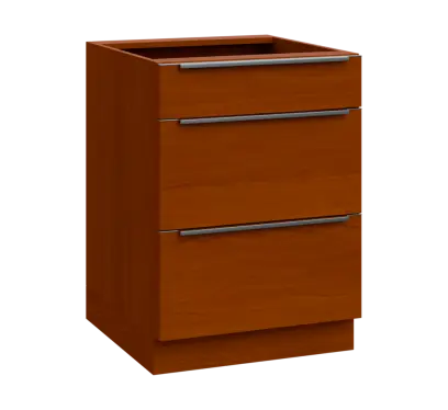 SIS - 6Z33 spodní skříňka, 3-zásuvková, 870x600x600, třešeň šumavská